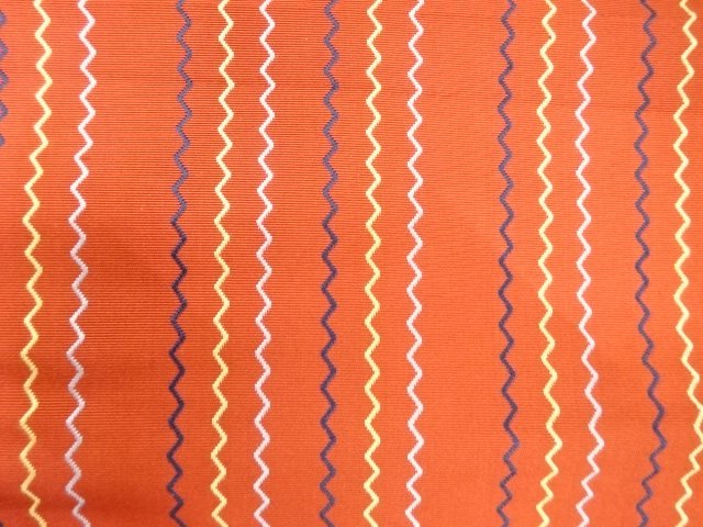  アンティーク　本場筑前博多　変わり縞模様織り出し名古屋帯（着用可）